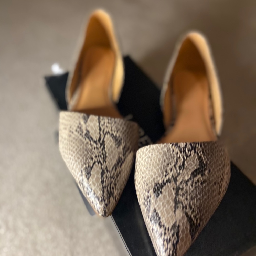NEW! JCrew Snake Embossed Flats